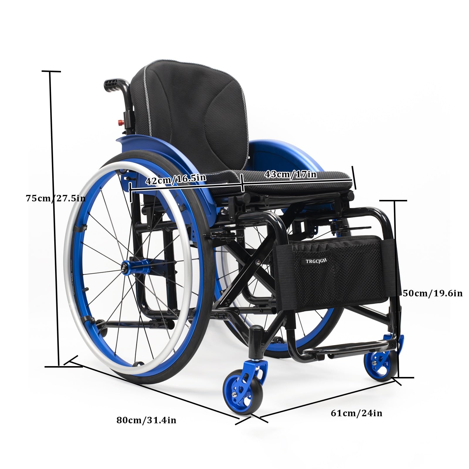 Amazon | TRGCJGH 自走式 車いす 軽量アルミ製 スポーツ 車椅子